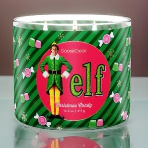 Goose Creek 3-Wick Candle- Elf- Christmas Candy (14.5 oz)